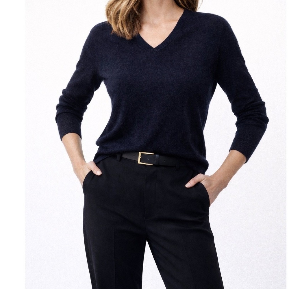 Banana Republic Navy V-Neck Sweater